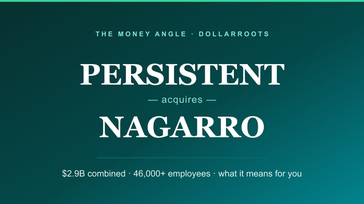 Persistent Systems acquires Nagarro — $2.9B deal summary graphic